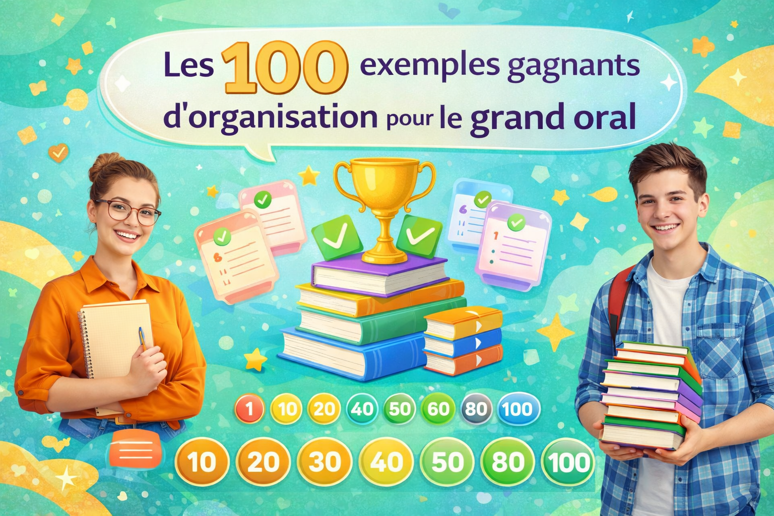 Les 100 organisations gagnates à utiliser pour le Grand Oral